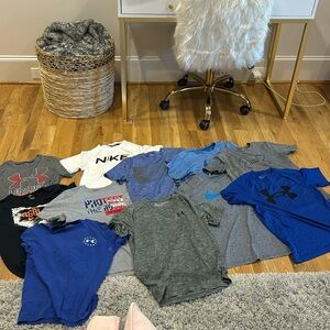 nike and under armor boys shirts